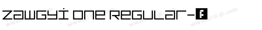 Zawgyi One Regular字体转换